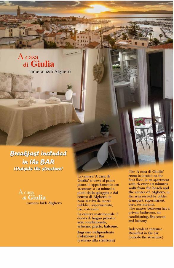 A Casa Di Giulia B&B Алгеро Екстериор снимка